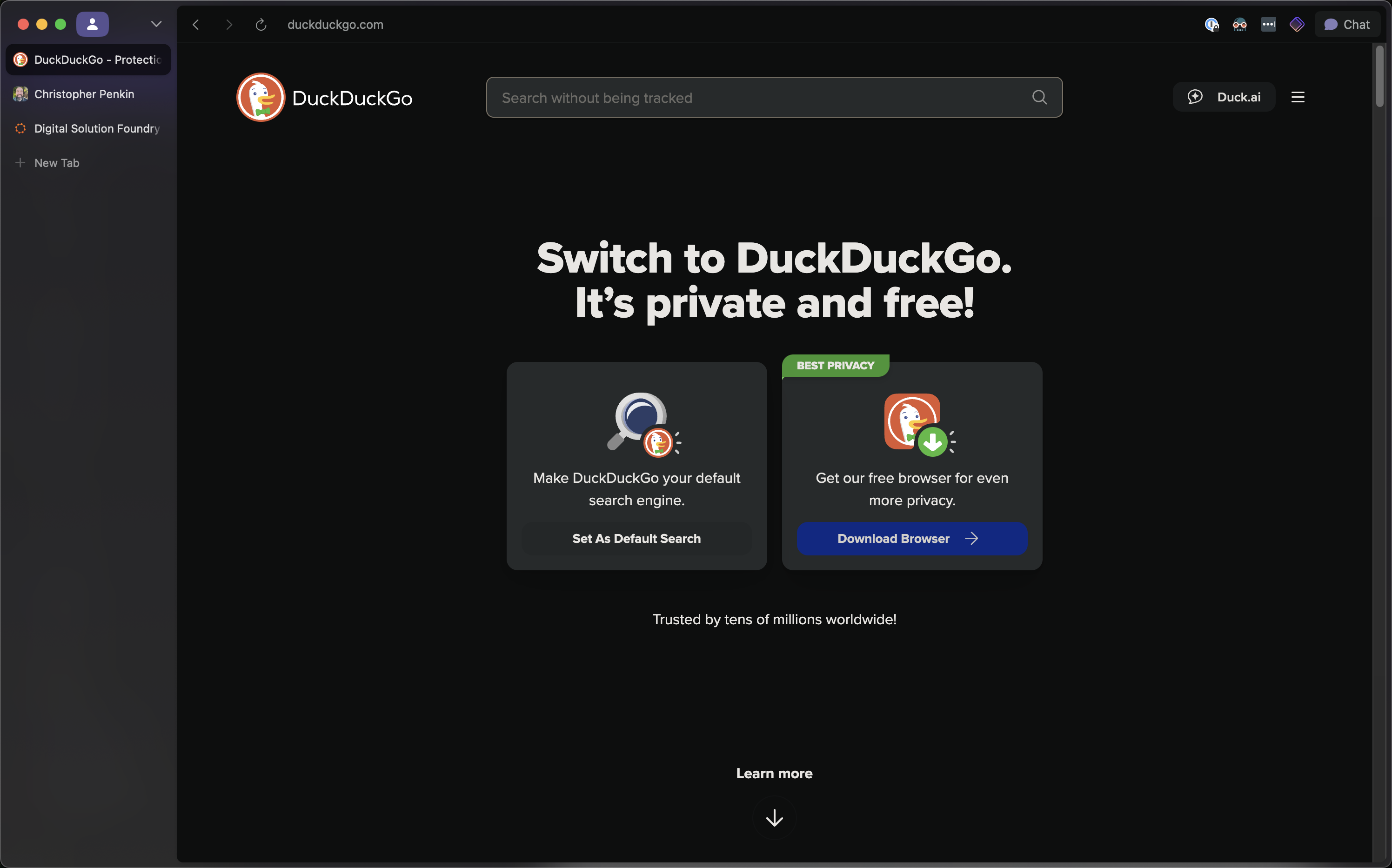 Dia browser with a sidebar.